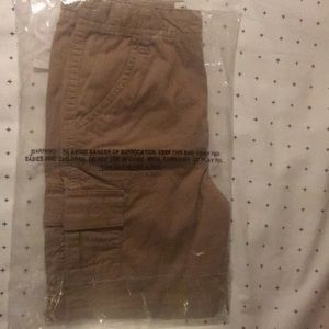 Tan Cargo Shorts - New in packaging - Size 6